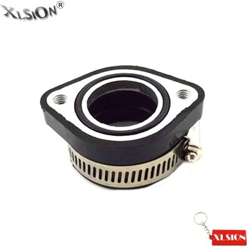 XLSION Carburetor Intake Adapter Manifold Boot Rubber Pipe Flange For Mikuni VM24 Keihin PE24 26 28 OKO ATV Dirt Pit Bike