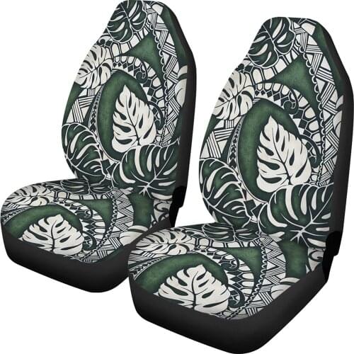 2Pcs Tonga Art Print Car Seat Cover Auto Interior Seat Protector Sheet Vehicle Decoration Cover