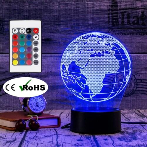 3D Led Novety Lighting Creative Gift Night Light Table Lamp Bedside Lampe Light Led Home Corridor Hotel Party Atmosphere Lights