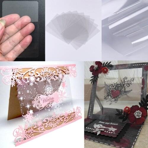 A4 Degradable PET Plastic Paper Clear Basic Frame Cutting Dies for DIY Scrapbooking Cards Album Photo Transparent Cover 2020 New