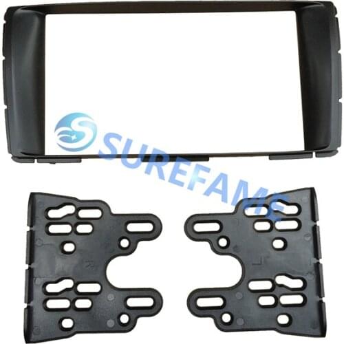 Double Din Car Radio Fascia for Toyota Hilux Fortuner Vigo SW4 2011+ Dash Kit Stereo DVD Panel Plate Trim Bezel Facia Console