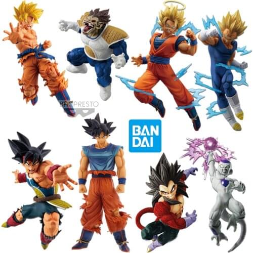 Bandai Dragon Ball Gohan Gotenks Gogeta Piccolo Son Goku Frieza Torankusu Vegetto ABS Anime Figures Collectable Model Toys
