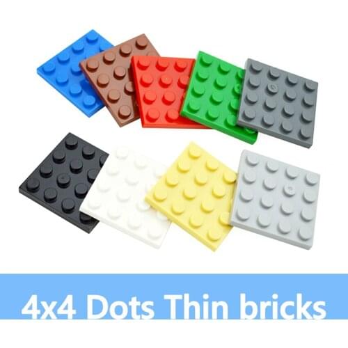 30PCS 4*4 Dots DIY Building Blocks Thin Figures Bricks 4x4 Dots Educational Creative Size Compatible With 3031 Toys for Children