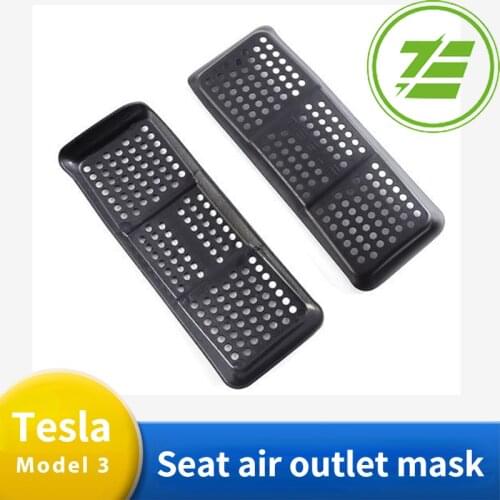Applicable To Tesla Tesla Model 3 Seat Lower Air Outlet Protective Cover Dust Cover Rear Air Conditioning Modification
