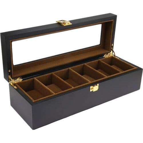 6 Plaid Wooden Watch Box Jewelry Display Storage Storage Box Jewelry Display Watch Box