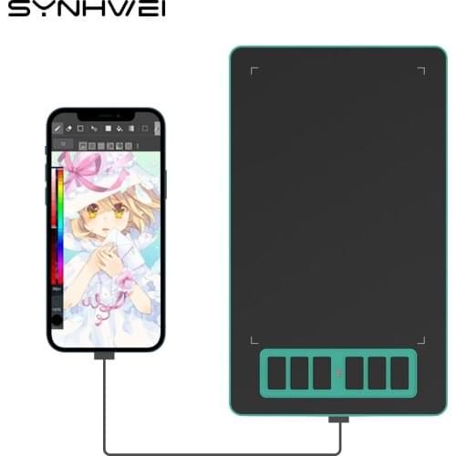 P1 6.6"*4" Professional Graphics Tablet For Drawing Osu Writing 8192 Level Battery-Free Digital Pen For PC Windows Android