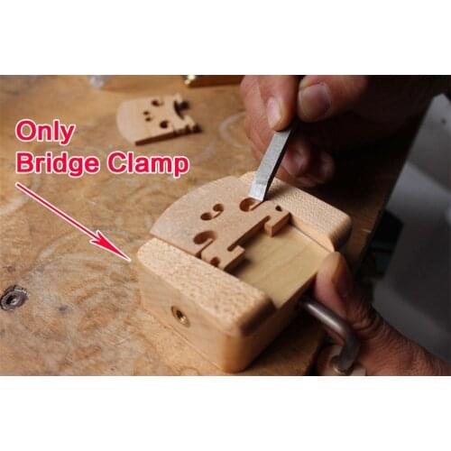 Violin Viola Bridge Clamp Tools Solid Wood Tool Bridge Knife Clamp Repair
