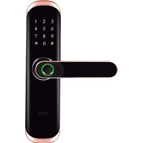 Electronic Fingerprint Lock WiFi Press Screen Password IC Card Smart Door Lock with Mechanical Key for Tuya Lock-1