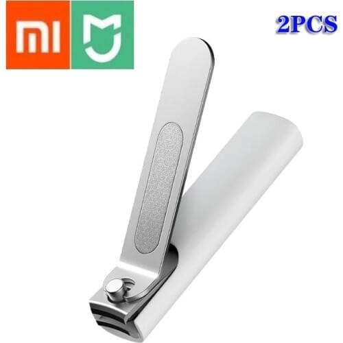 Mijia Xiaomi Stainless Steel Nail Clippers With Anti-splash Cover Trimmer Pedicure Care Nail Clippers Mi Professional File Tool