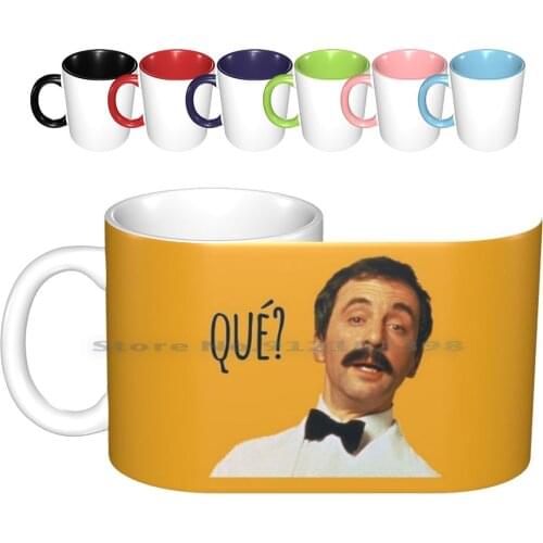 Manuel Ceramic Mugs Coffee Cups Milk Tea Mug Manuel Fawlty Towers Hotel Fawlty Andrew Sachs Series Tv Show Movies Films Cine