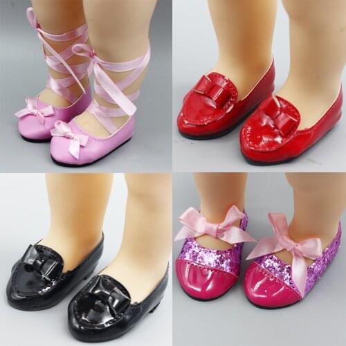 Mini Lace leather shoes for Dolls fits 1/4 BJD Doll and 16 Inch Sharon doll Accessories