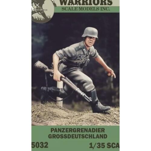 1/35 Scale German Panzergrenadier Run WWII Unpainted Resin Model Kit Miniatures Figures Free Shipping