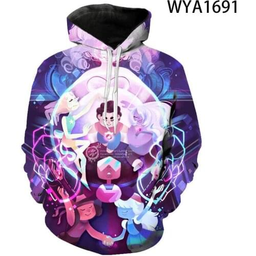 3D Printed New Hoodies Steven Universe Men Women Children Streetwear Sweatshirts Boy Girl Kids Pullovers Long Sleeve Casual Tops
