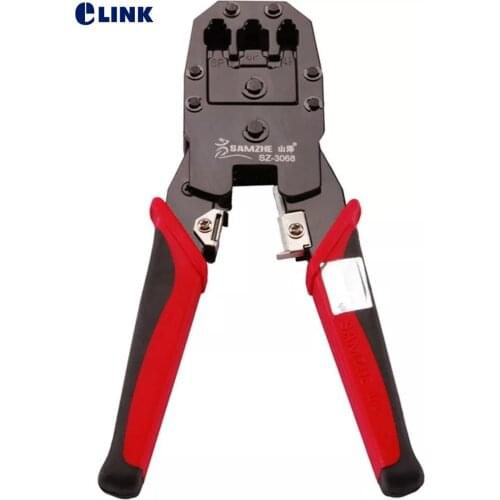 SAMZHE Crimping Plier for 4P/6P/8P Ethernet Wire Tracker RJ11/12/45 Cable Crimper Stripping&Telephone Cable Making free shipping