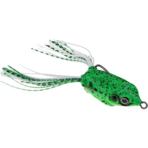 Frog Fishing Lure Fishing Baits Soft Lure Bionic Frog Crankbaits Bass Lures 3D eyes and bright colors powerful catching tool
