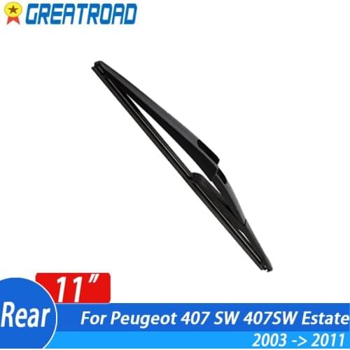 Wiper 11" Rear Wiper Blade For Peugeot 407 SW 407SW Estate 2003 - 2011 Windshield Windscreen Rear Window