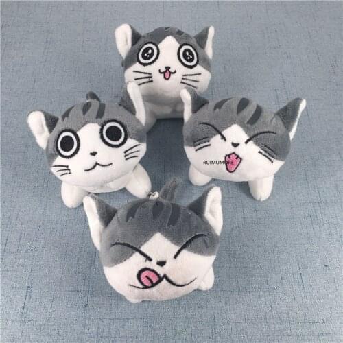 Mix , 24PCS 10CM and 6CM Approx. Cat Plush Stuffed Doll , Key Chain Decoration Animal Toy