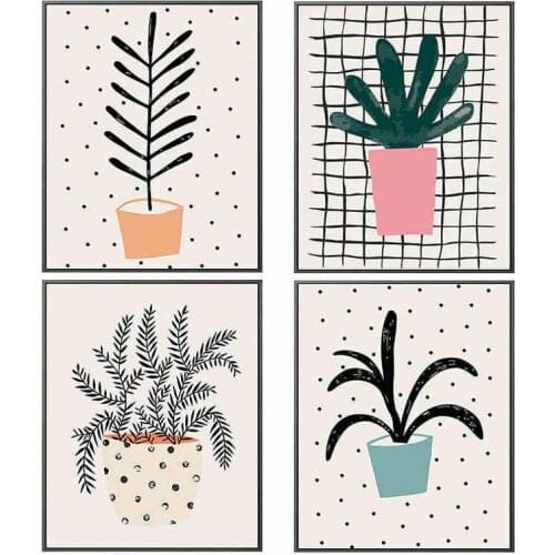 Modern Art Modern Flowers Plants Painting Simple Painting Paint By Number Kitpopular Diy Oil Painting On Canvas Home Decor Gift