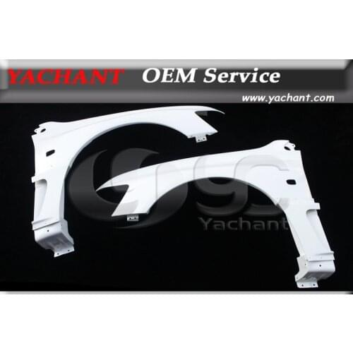 Car-Styling FRP Fiber Glass Front Fender 4Pcs Fit For 2001-2007 Lancer Evolution EVO 7-9 VS Style Front Fender w/ Side Air Panel