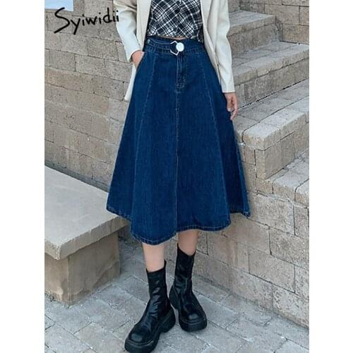 Syiwidii Denim Skirts For Women