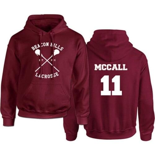 Teen Wolf Stiles Stilinski 24 Hoodies Sweatshirts Dunbar McCall Moletom Hoodie Sweatshirt Plus Size Harajuku Mens Jacket Clothes