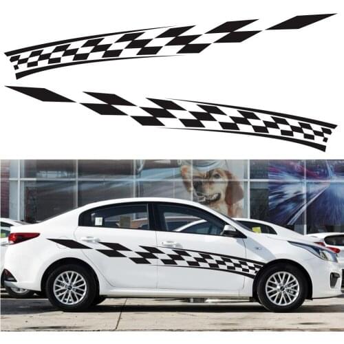 3pcs 280*33cm Car Body Racing Side Door Long Stripe Stickers Auto Vinyl Decal Car Stickers and Decals Accessories Automobiles