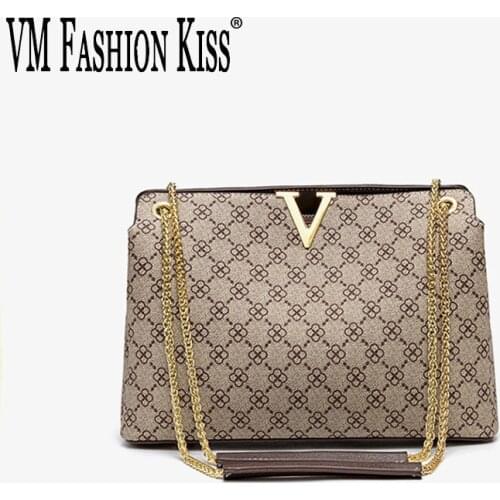 VM FASHION KISS Designer Handbag New Luxury Bag Autumn Womens Bags Shoulder Chains Small Travel Bag Ladies Purses And Handbags