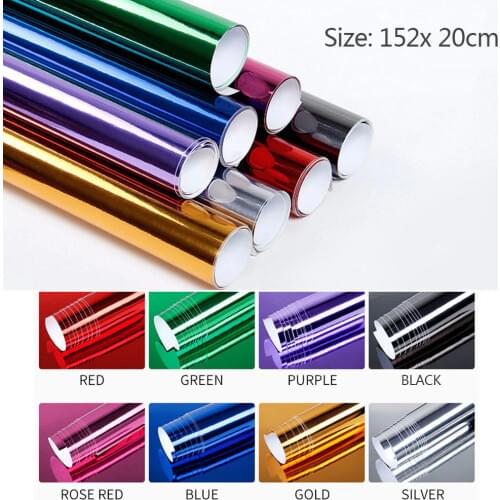 Mirror Vinyl Wrap Film High Gloss Car Plating Adhesive Sticker Decal Sheet Color Change DIY Auto Stickers Decal Car Accessories