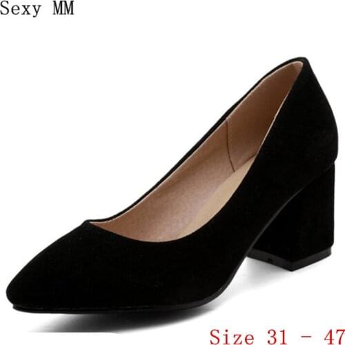 Pointed Toe High Heels Women Pumps High Heel Shoes Stiletto Woman Party Shoes Small Plus Size 31 32 33-40 41 42 43 44 45 46 47