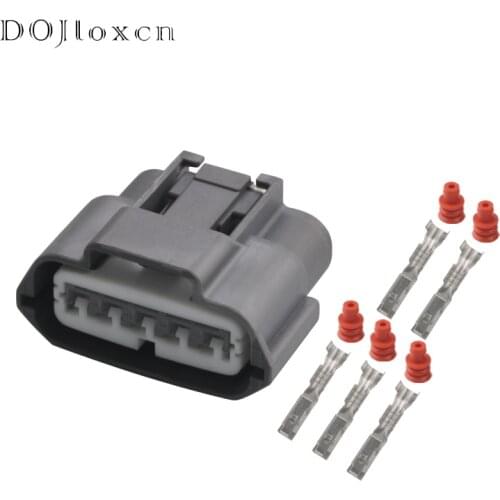 1/5/10/20/50/Sets 5 Pin Automobile Female Grey Connector Socket For Sumitomo Waterproof Cable Wiring Plug Housing 6189-0848