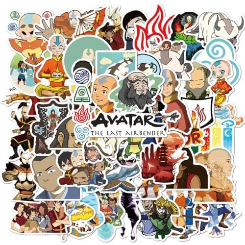 10/50pcs Avatar The Last Airbender Anime Stickers Skateboard Fridge Guitar Laptop Motorcycle Luggage Classic Toy Sticker