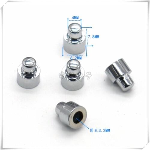 10 Piece Plastic electroplated keycap light touch switch cap 4 * 7.8mm power cap round hole 3.2mm plated keycap