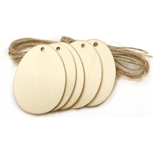 100PCS Natural Drop Ellipse Shape Wooden Pendant Scrapbooking for Earring Jewelry Wood DIY Crafts Handmade