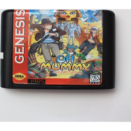 OH Mummy 16 bit MD Game Card For Sega Mega Drive For Genesis