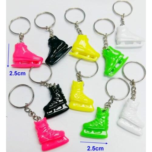 24PC Key Chain Ring w/ Skate Shoe 436 Vintage Charm Fashion Favour Pinata School Bag birthday party Favors Gift Novelty Carnival