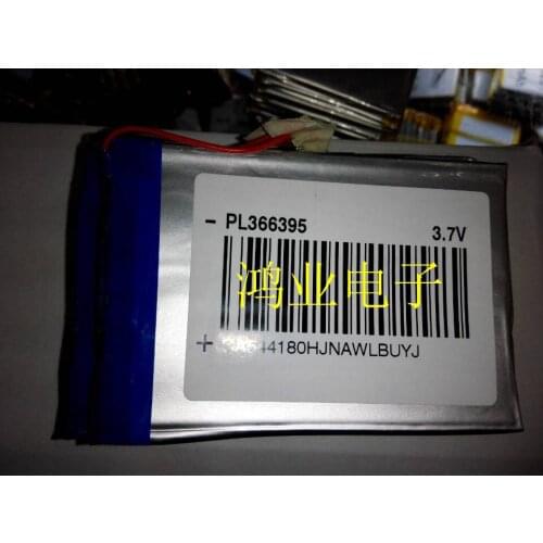 3.7V polymer battery 366395 2600MAH MP4 mobile power Tablet PC Rechargeable Li-ion Cell