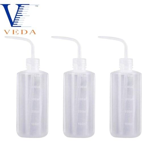 3PCS/Sets 500mL Scientific Safety Wash Bottle Narrow Mouth Polypropylene Squeeze Bottles Medical Label Tattoo Wash Bottle