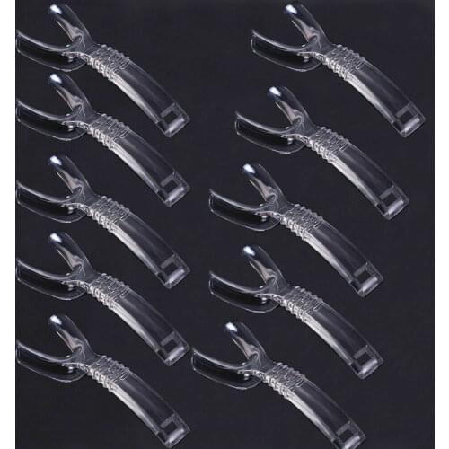 30Pis/lot Dental Cheek Retractor Mouth Opener Photo Lip Hooks Tongue Clear Plasic 134℃ 6Types
