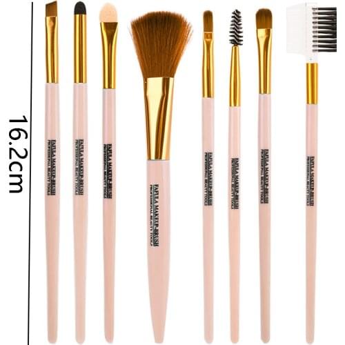8 pcs/Set Portable Makeup Brushes Color Foundation Powder Concealer Blush Eyelash Soft Brushes Travel Women Beauty Cosmetic Tool
