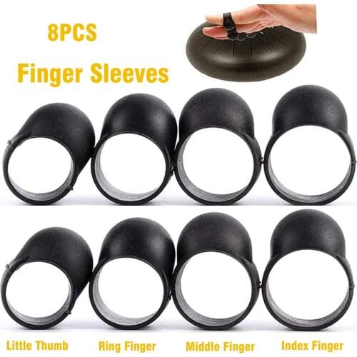 8pcs Steel Tongue Drum Playing Accessory Percussion Musical Instruments Accessories Steel Tongue Drum Finger Cot