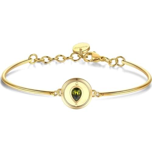 Brosway woman bracelet Chakra "drop Olivine" BHK422