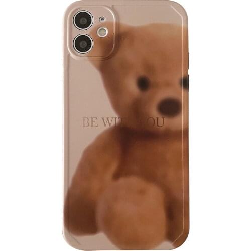 Lovely Bear Doll Case for iPhone 12 Pro Max Back Phone Cover for 12 Mini 11 Pro Max X XS XR 8 7 Plus SE 2020 Capa