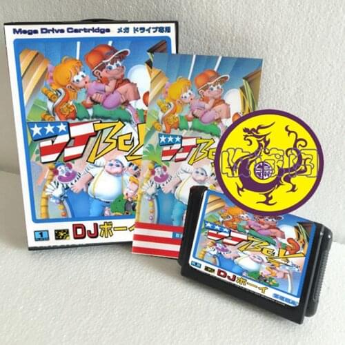 DJ Boy With Box And Manual 16bit MD Game Card For Sega Mega Drive For Genesis