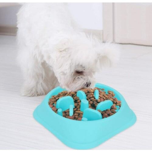 Outdoor Travel Pet Dog Feeding Food Bowls Portable Puppy Slow Down Eating Feeder Dish Bowel Prevent Obesity Dogs Supplies