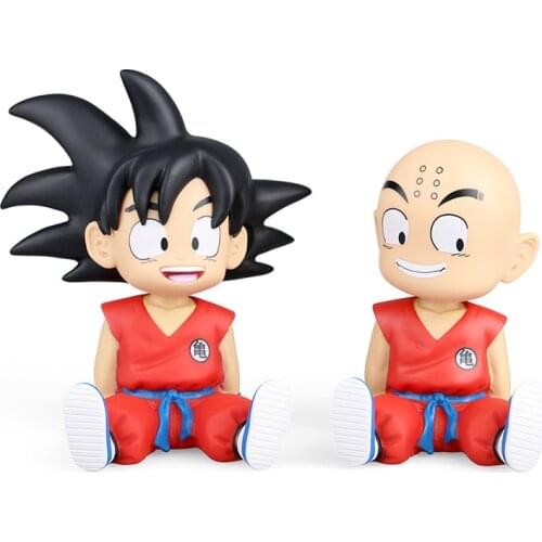 Dragon Ball Z Kids Goku Action Figure Goku Kuririn Piggy Bank Money Box Saving Coin Box Saving Pot Collcetion Model Toys