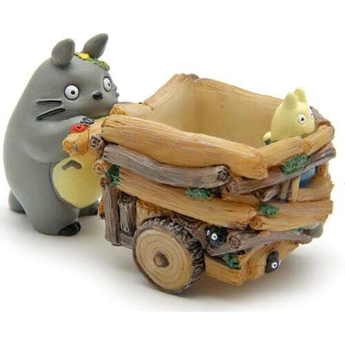 My Neighbor Totoro Kiki Kikis Delivery PVC Cat Action Figure Doll Push Car Resin Plastic Model