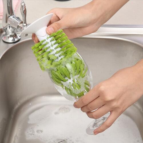 Bottle Brushes Suction Cup Base Cup Brush Cleaner Tool Glass Bottle Wine Cup Brush Cleaning Brush Cup Glass Washing dropshipping