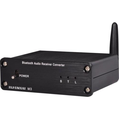 Finished M3 HIFI Mini Bluetooth Audio Receiver Decoder DAC Fiber Coaxial Lossless Output New