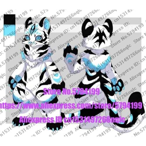 Customized Available REAL PHOTO dx0060 head CAT full sets husky dog Suit fursuit Costume fox Party Carnival Gift