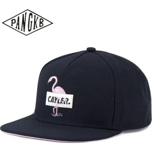 PANGKB Brand WHITE LABEL CAMINGO CAP Pink Flamingo hip hop snapback hat for men women adult outdoor casual sun baseball cap